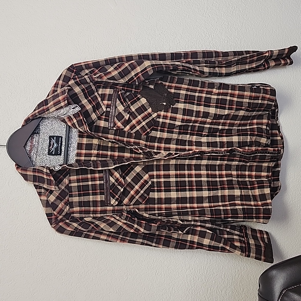 Fender Custom Shop Rock & Roll Religion Shirt Logo Plaid
